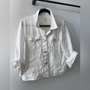 Lilly Pulitzer Seaspray Linen Jacket